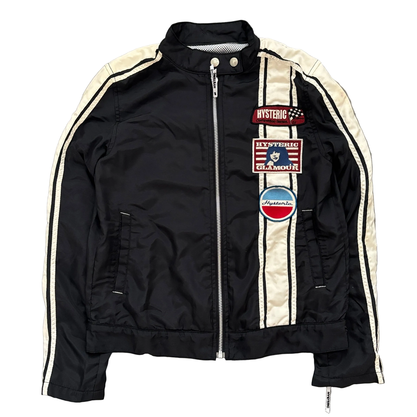 HYSTERIC GLAMOUR PATCH BIKER JACKET [S]