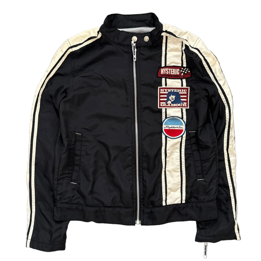 HYSTERIC GLAMOUR PATCH BIKER JACKET [S]