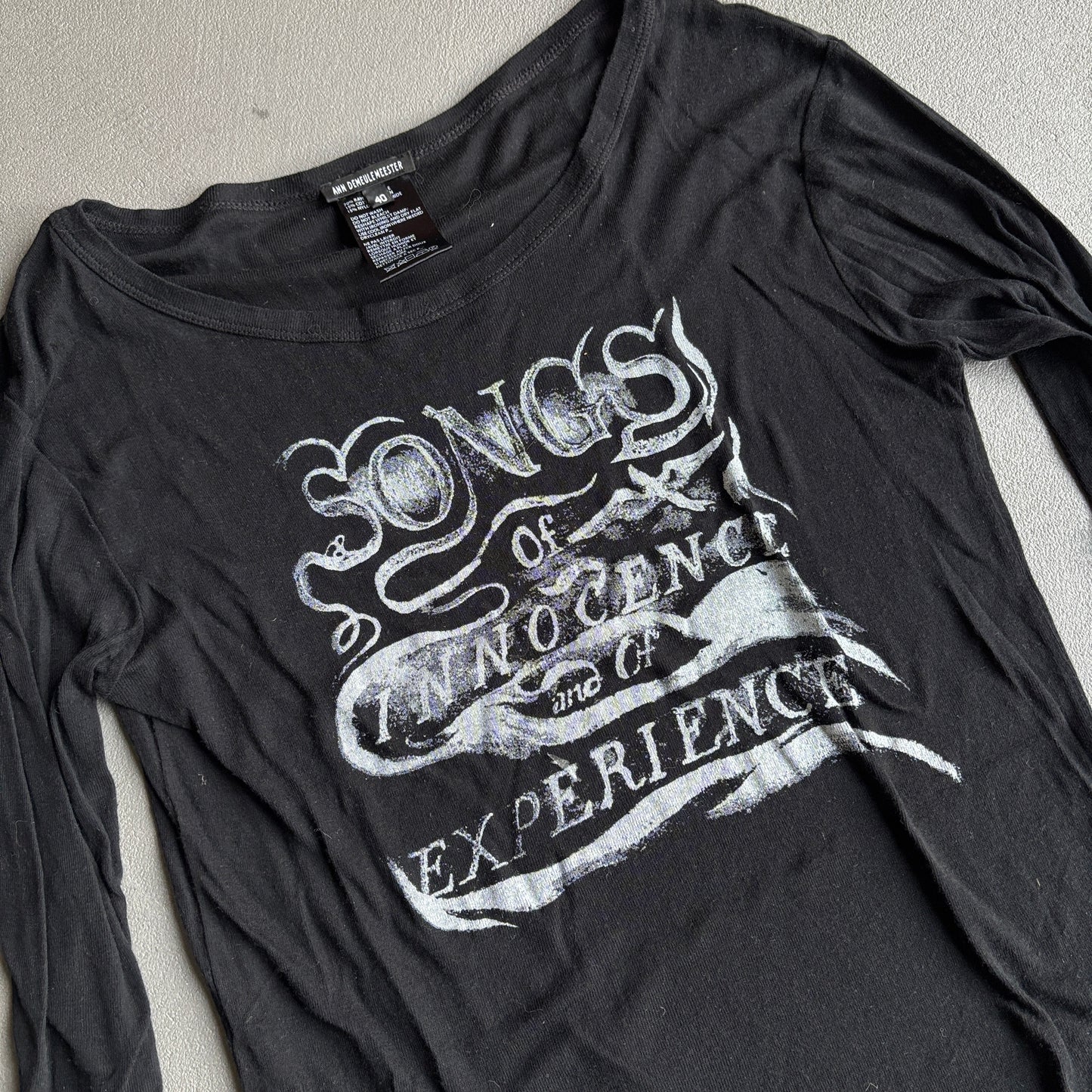 FW18 ANN DEMEULEMEESTER EMO TOP BLACK [M]