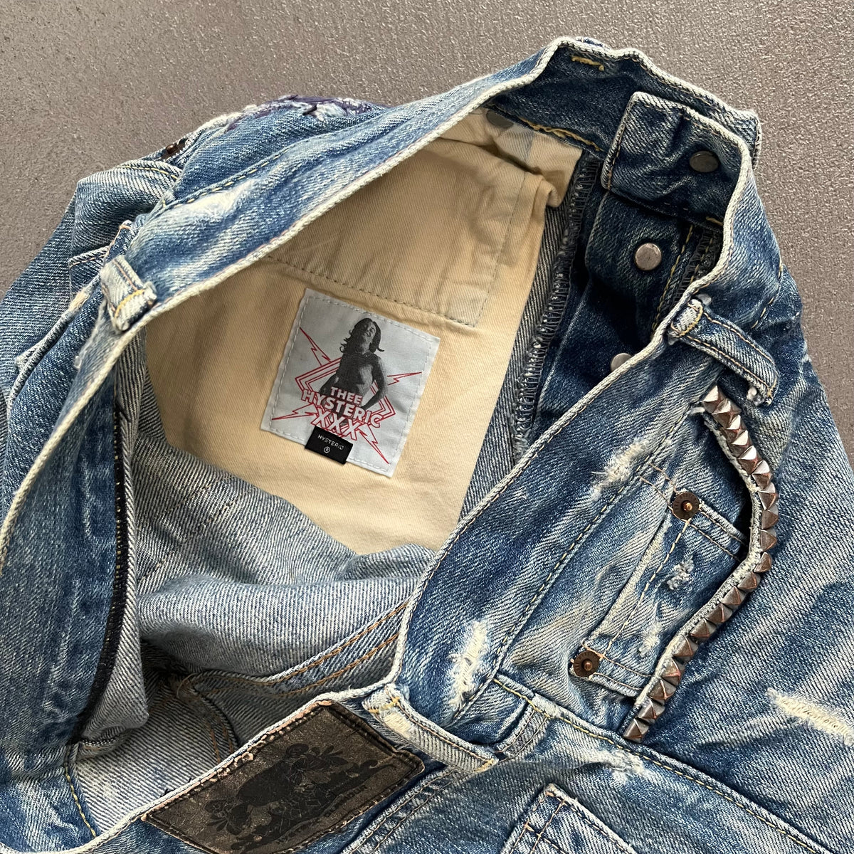 HYSTERIC GLAMOUR STUDDED SELVEDGE DENIM #38 [W30]