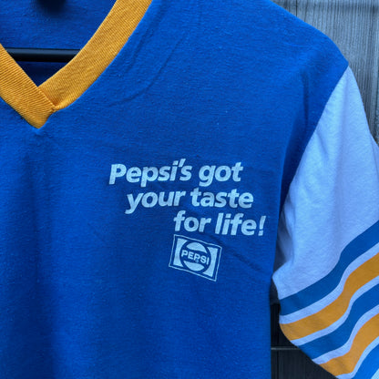 70S PEPSI SPORTY TEE | VELVA SHEEN TAG [M]