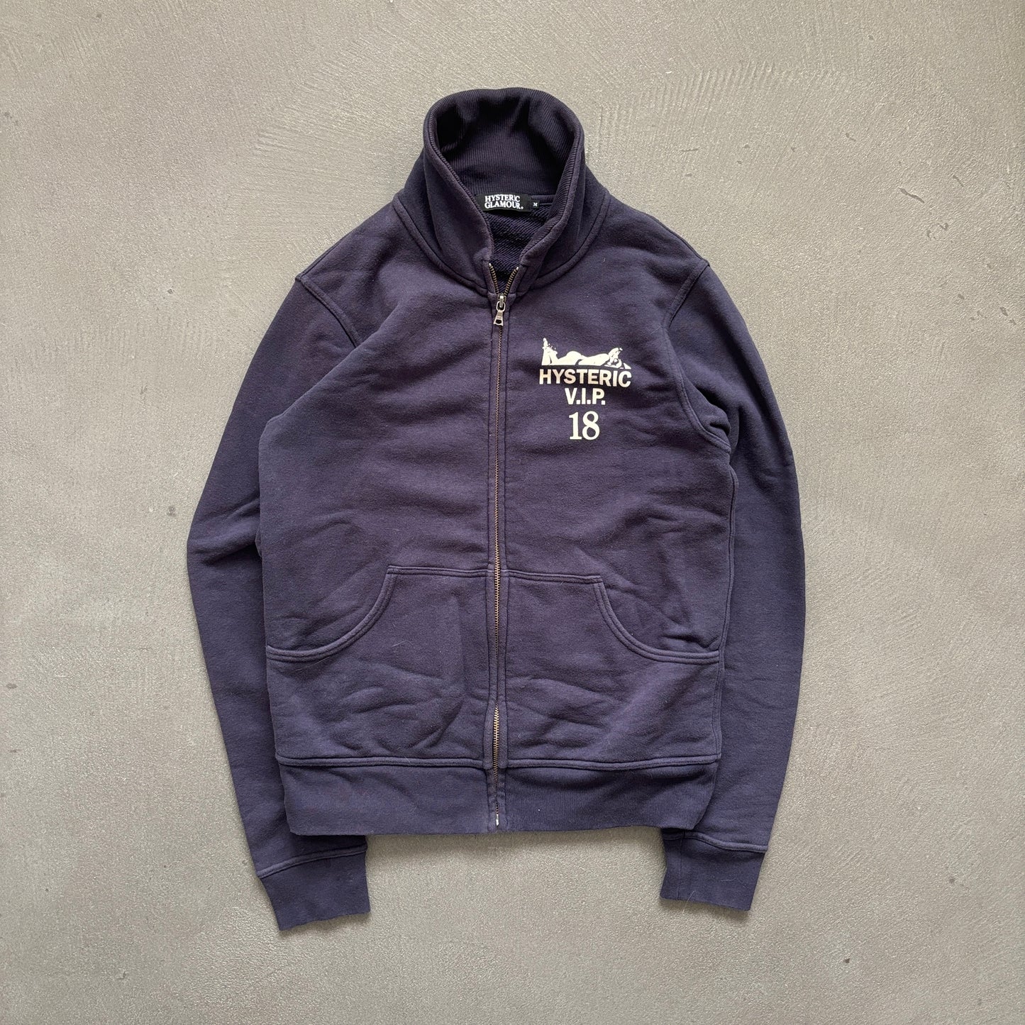 HYSTERIC GLAMOUR VIP ZIP-UP SWEATER [M]