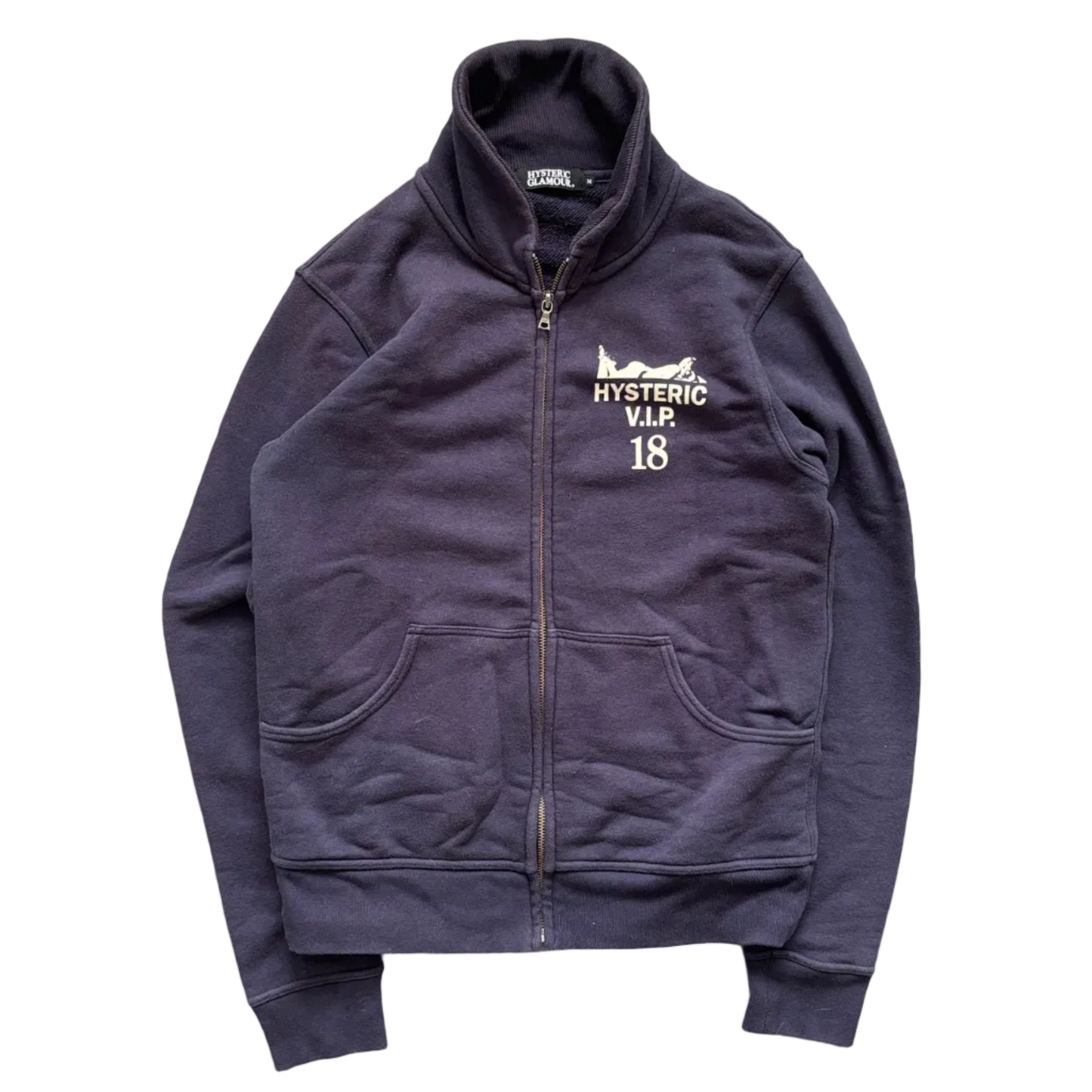 HYSTERIC GLAMOUR VIP ZIP-UP SWEATER [M]