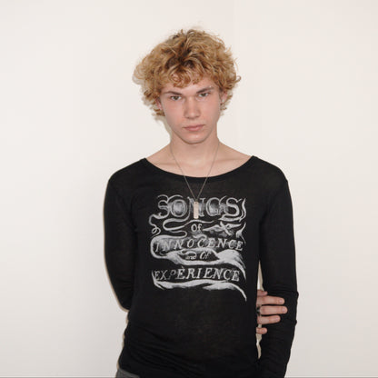 FW18 ANN DEMEULEMEESTER EMO TOP BLACK [M]