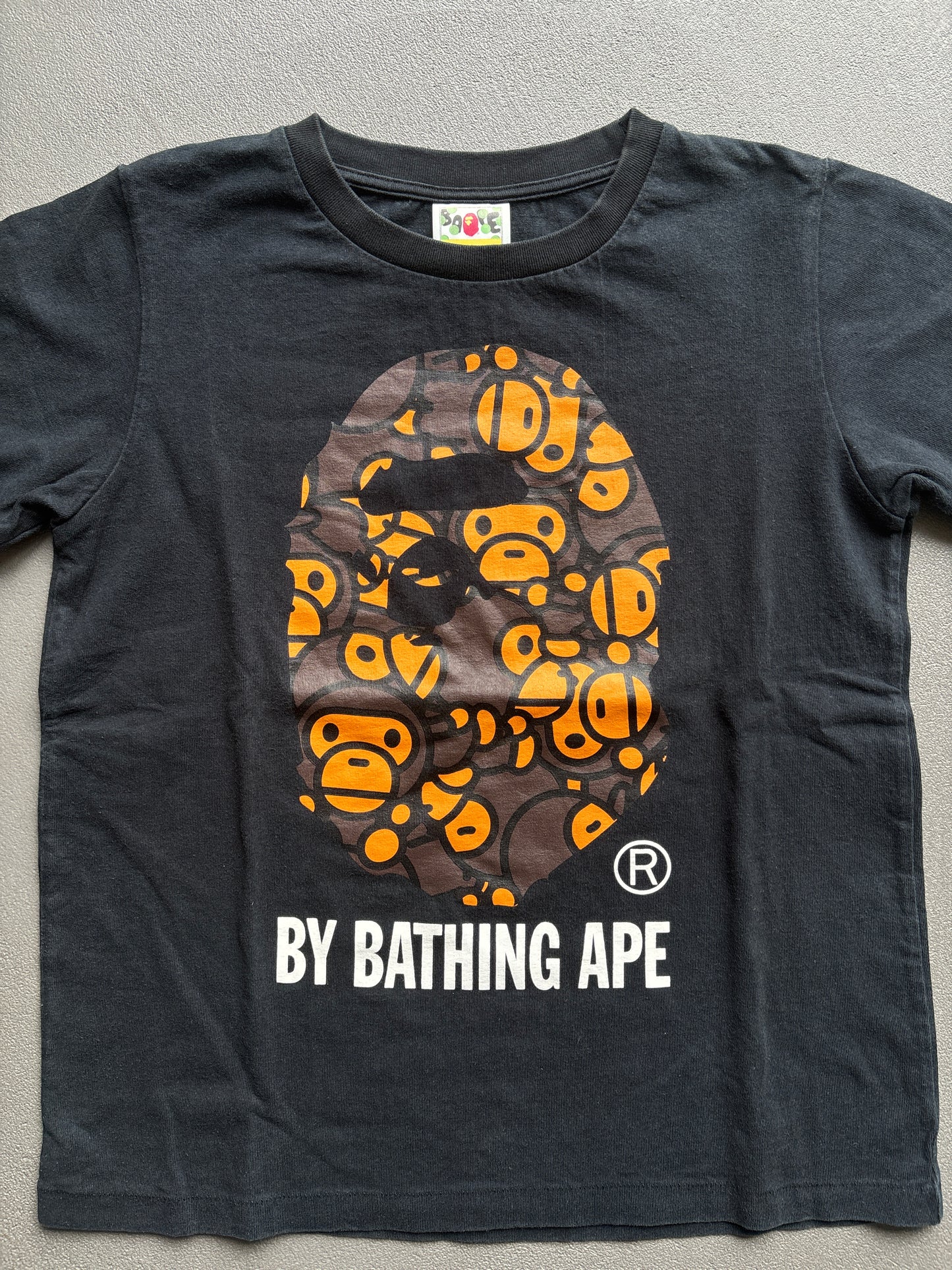 BAPE APE LOGO TEE BLACK [XS]