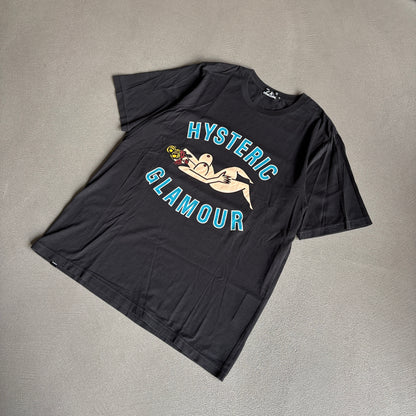 HYSTERIC GLAMOUR BODY TEE BLACK [L]