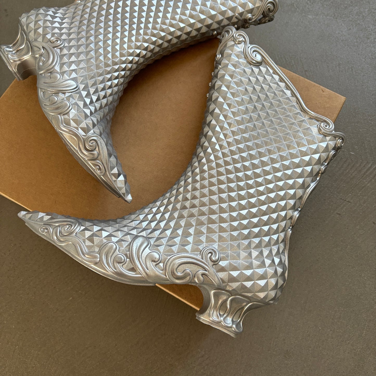 Y/PROJECT MELISSA METALLIC BOOTS [NEW]