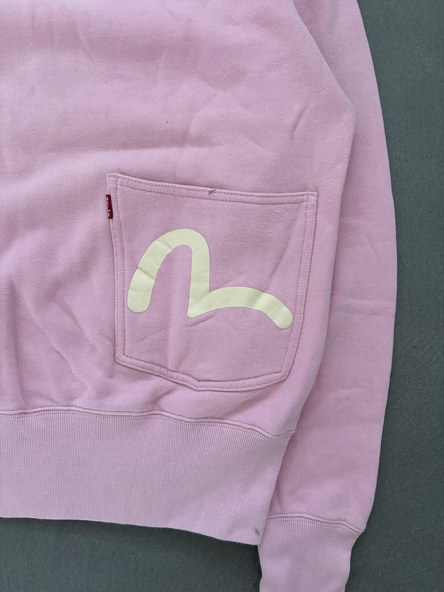 EVISU GENES ZIP-UP SWEATER PINK [L]