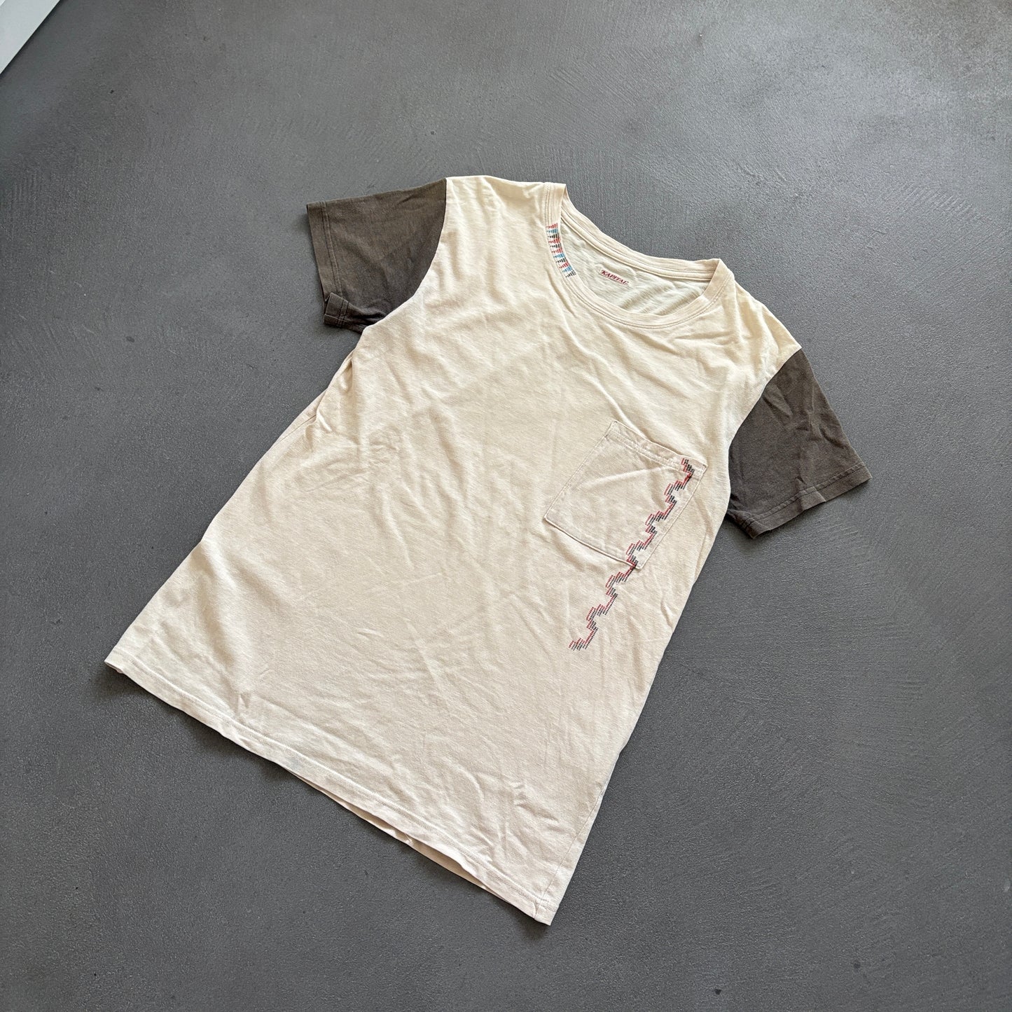 KAPITAL POCKET TEE TWO-TONE [L]