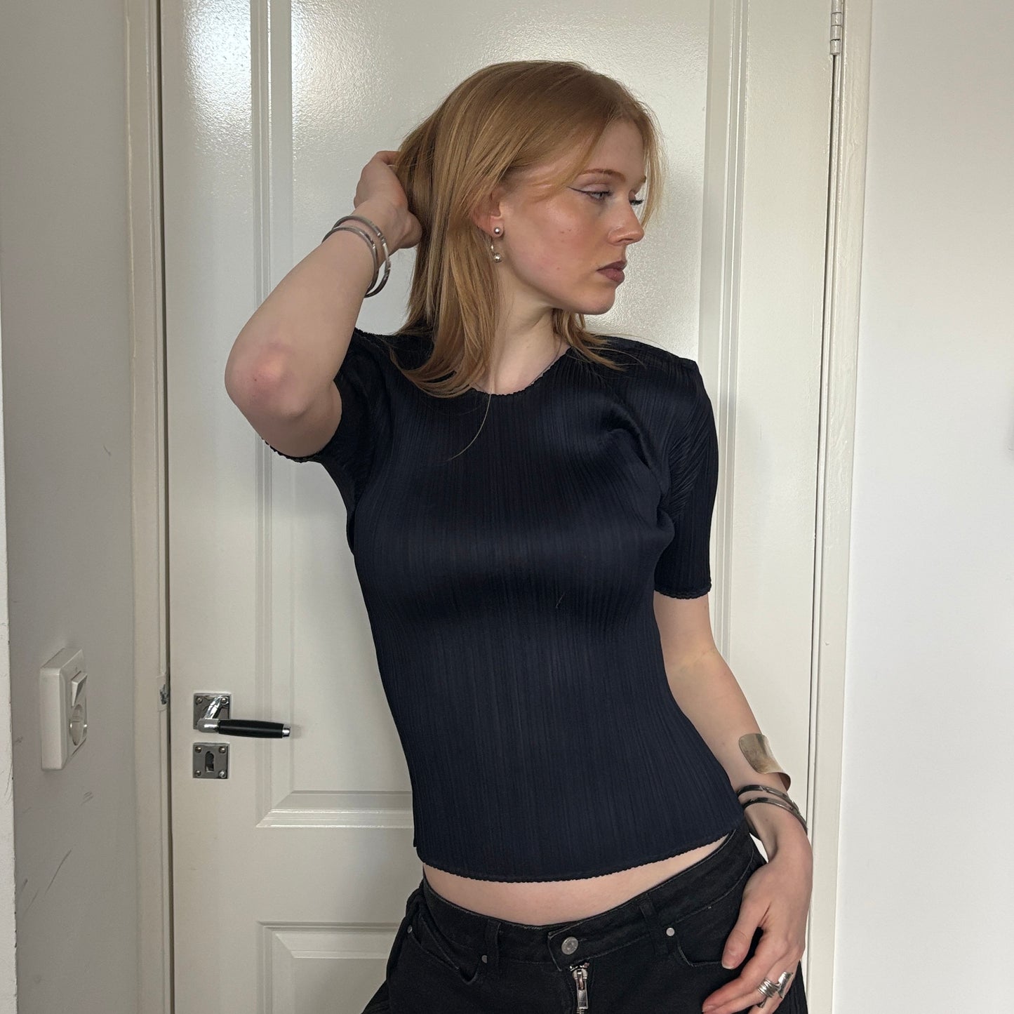 ISSEY MIYAKE PLEATS PLEASE TOP NAVY [S]