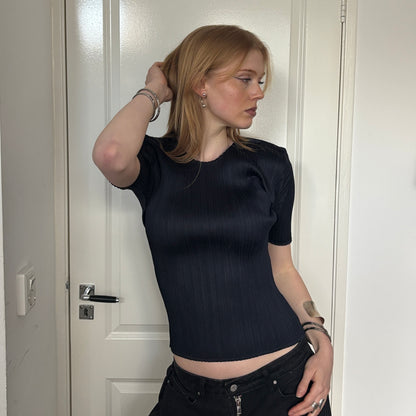 ISSEY MIYAKE PLEATS PLEASE TOP NAVY [S]