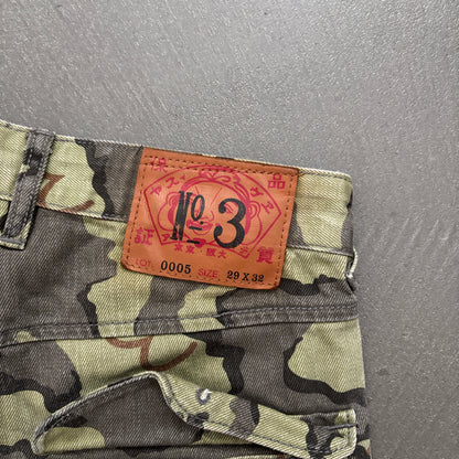 EVISU MULTI-POCKET CAMO JEANS [W29]