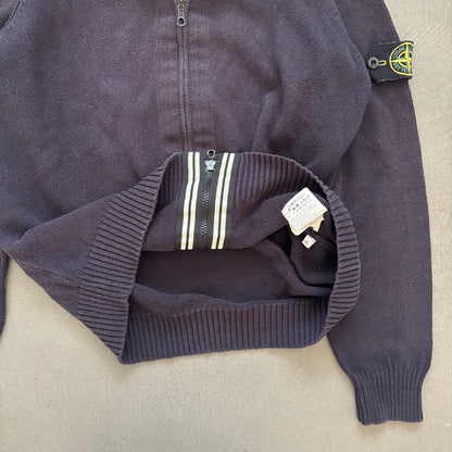 2010S STONE ISLAND ZIP-SWEATER NAVY [L]
