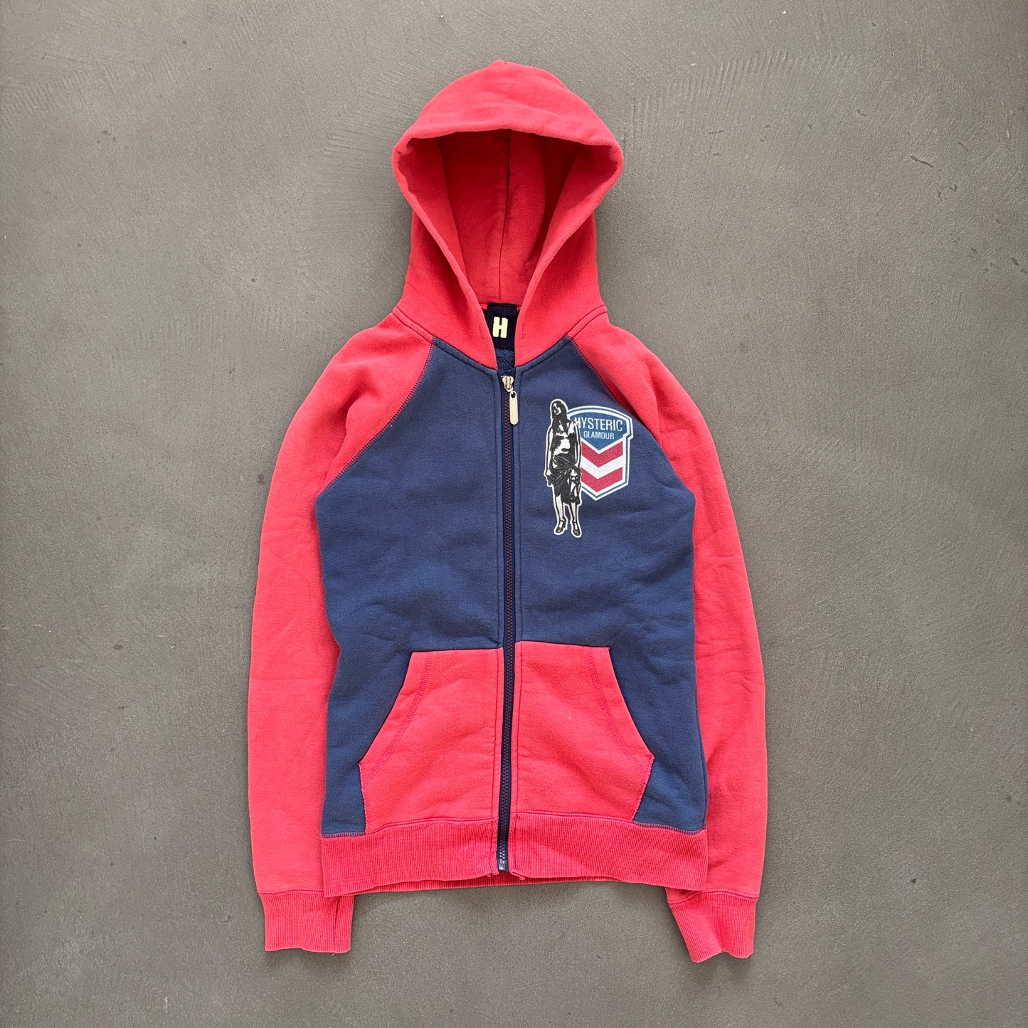 90S HYSTERIC GLAMOUR USA ZIP HOODIE [S]