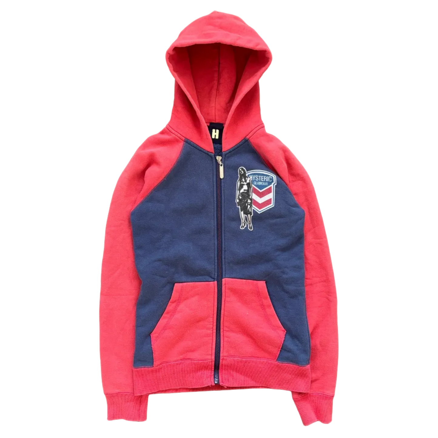 90S HYSTERIC GLAMOUR USA ZIP HOODIE [S]