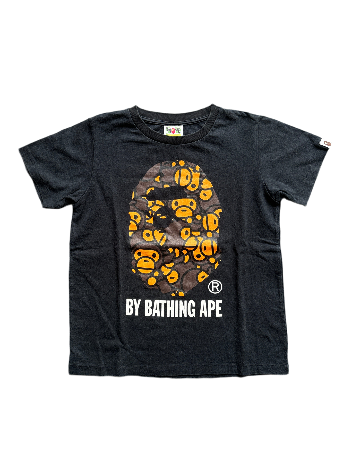 BAPE APE LOGO TEE BLACK [XS]