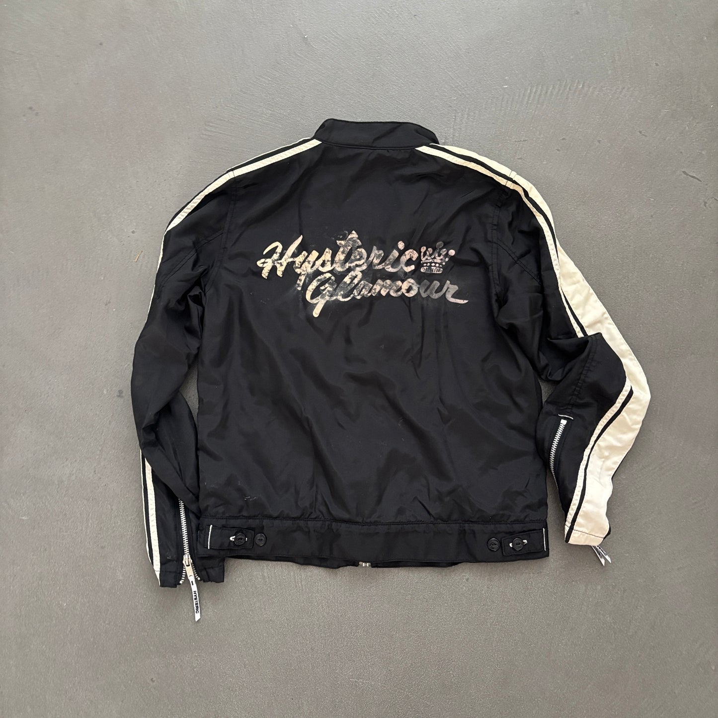 HYSTERIC GLAMOUR PATCH BIKER JACKET [S]