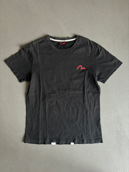 EVISU DIACOCK TEXT TEE NERO [L]