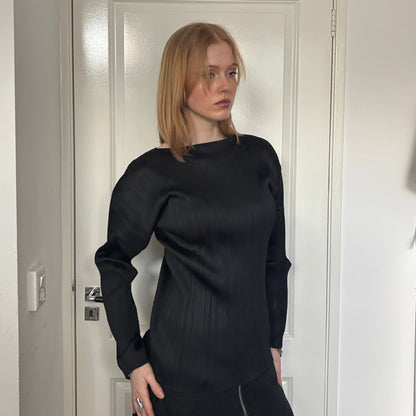 ISSEY MIYAKE PLEATS PLEASE LONGSLEEVE BLACK [M]