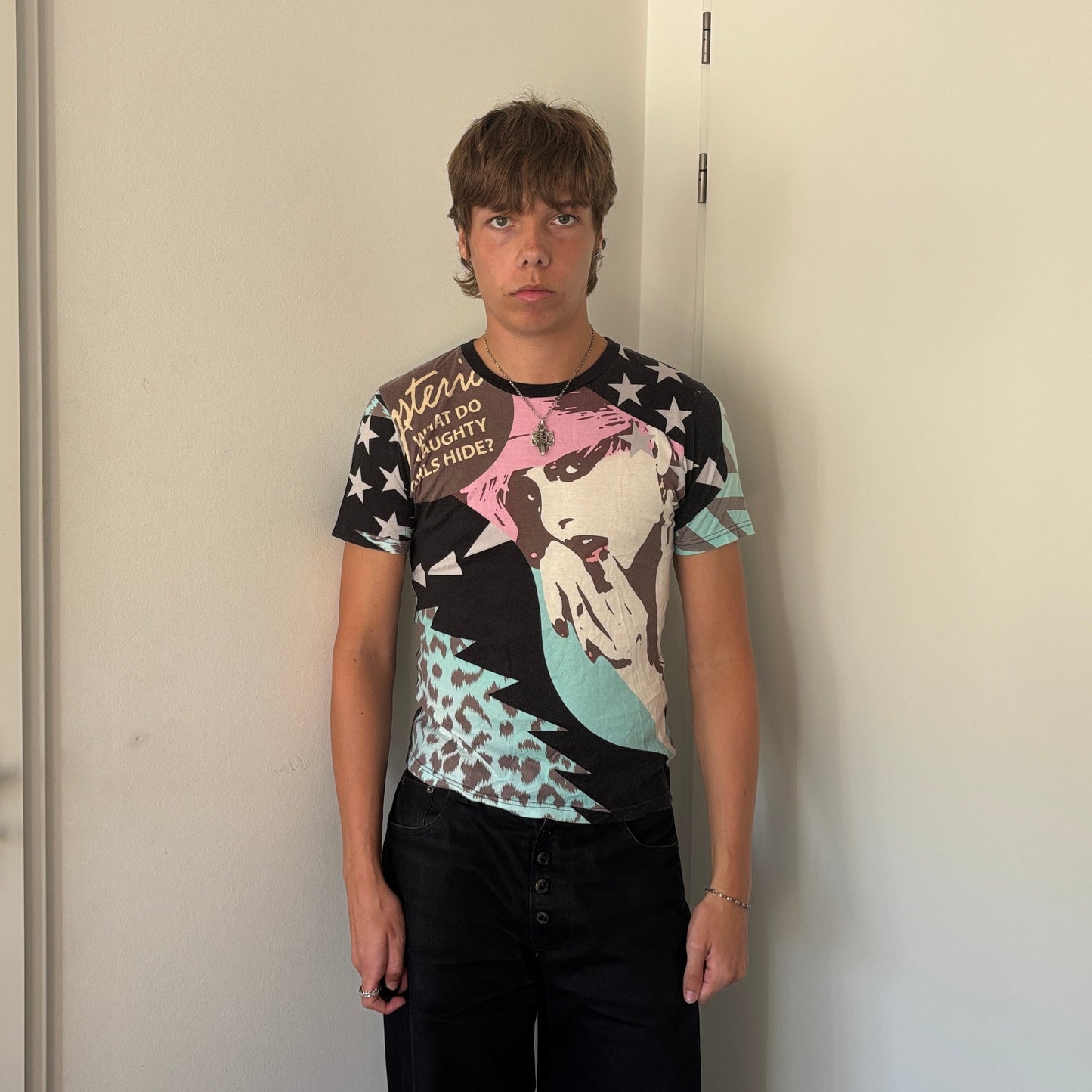 HYSTERIC GLAMOUR ALL OVER PRINT TEE [S]