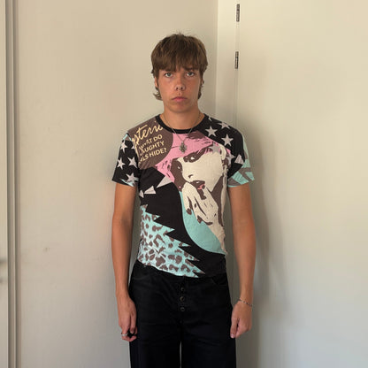 HYSTERIC GLAMOUR ALL OVER PRINT TEE [S]