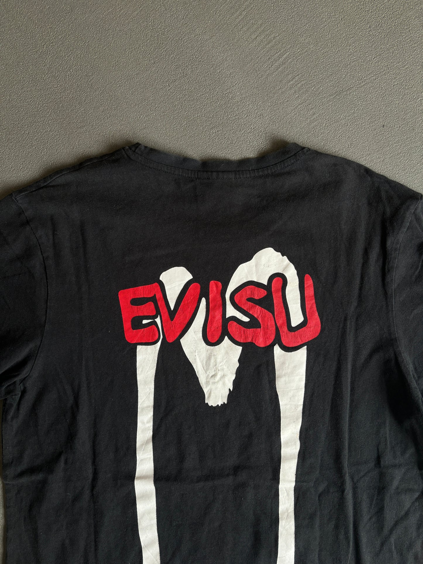 EVISU DIACOCK TEXT TEE NERO [L]