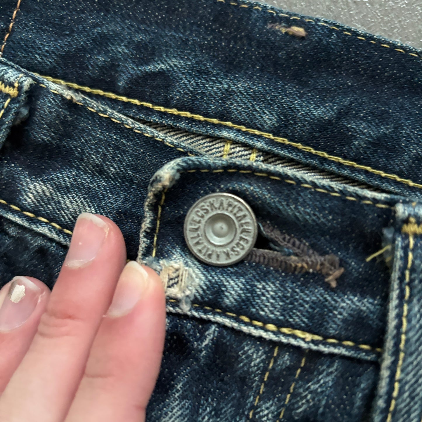 KAPITAL SELVEDGE STRAIGHT DENIM [W28]