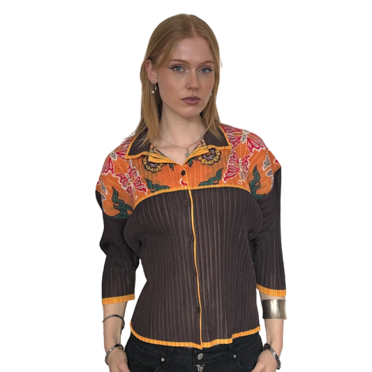 ISSEY MIYAKE PLEATS PLEASE BUTTERFLY TOP [M]