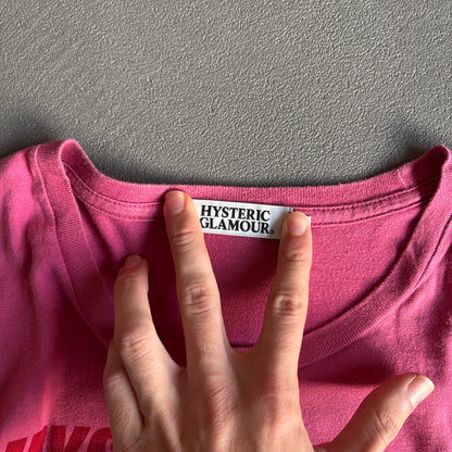 HYSTERIC GLAMOUR ORIGINAL FAKE TEE PINK [M]