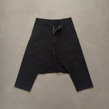 COMME DES GARCONS BLACK DROP CROTCH PANTS [S]