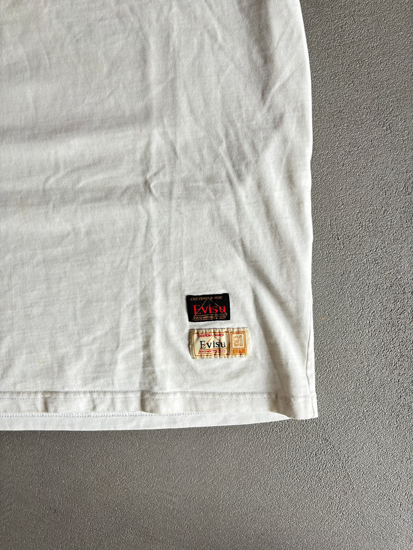 EVISU SEAGULL TEE BIANCO [L]