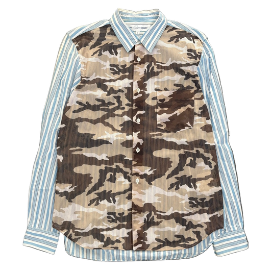 COMME DES GARCONS MESH CAMO SHIRT [S]