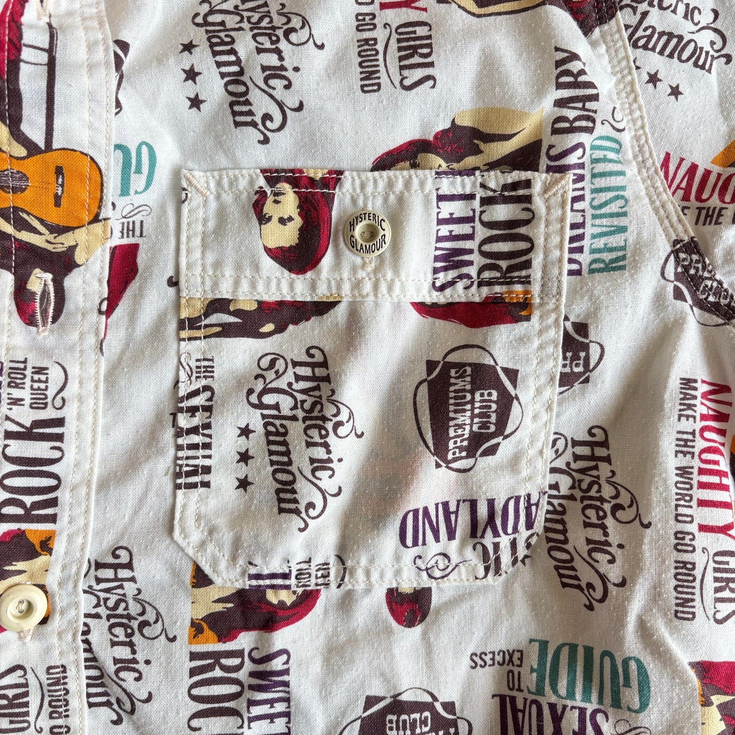 HYSTERIC GLAMOUR ALL OVER PRINT SHIRT [M]