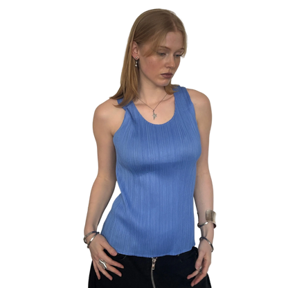 ISSEY MIYAKE PLEATS PLEASE TANKTOP BLUE [M]