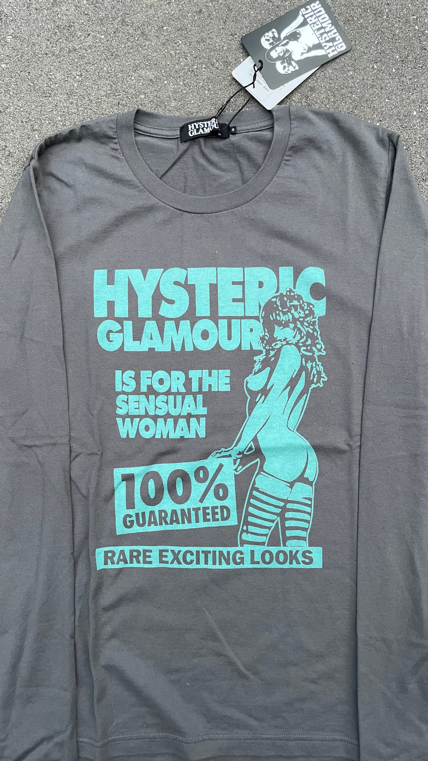 HYSTERIC GLAMOUR MANCHES LONGUES GRIS NOUVEAU [S]