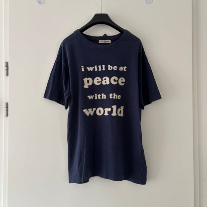90S I WILL BE AT PEACE TEXT TEE | BETH COMB TAG [M]