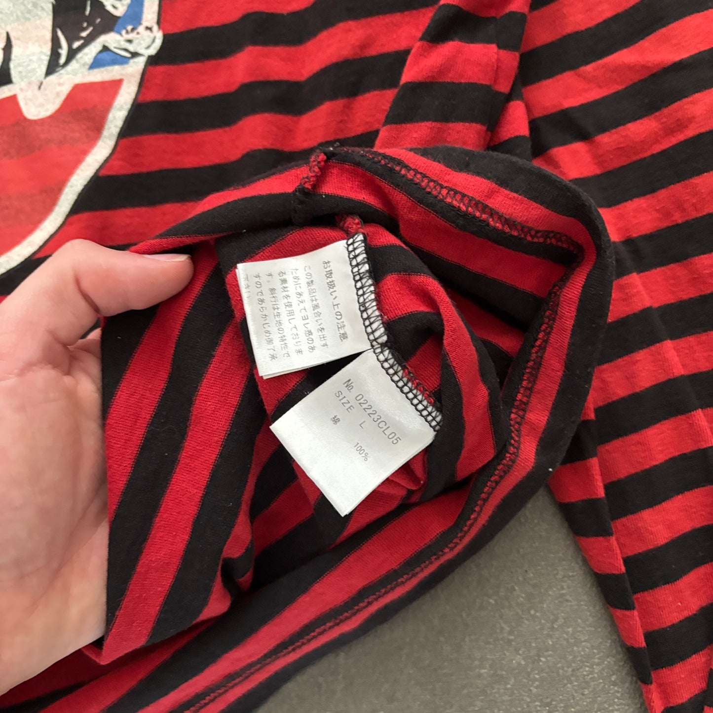 HYSTERIC GLAMOUR GIRLS CLUB STRIPED LONGSLEEVE [L]