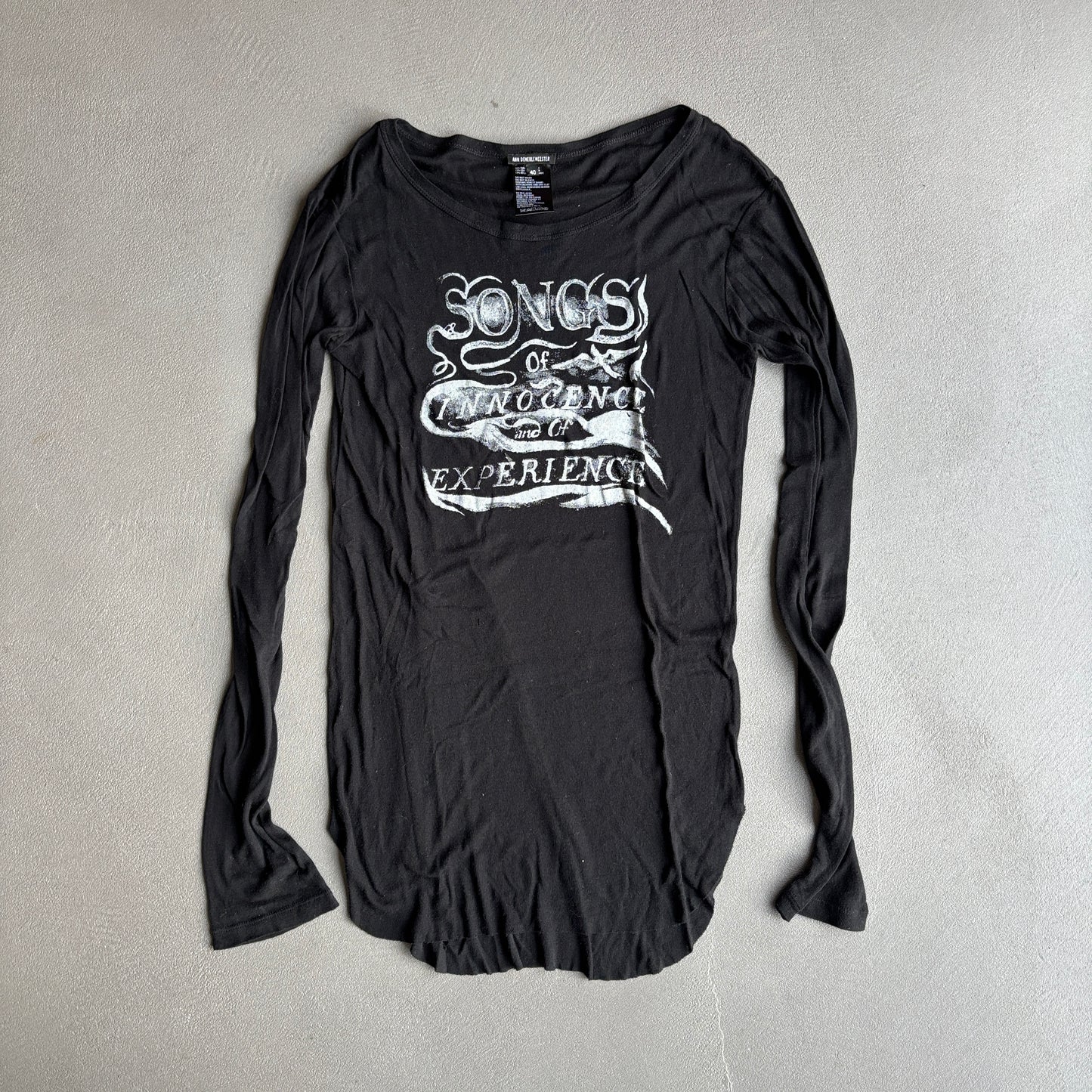 FW18 ANN DEMEULEMEESTER EMO TOP BLACK [M]