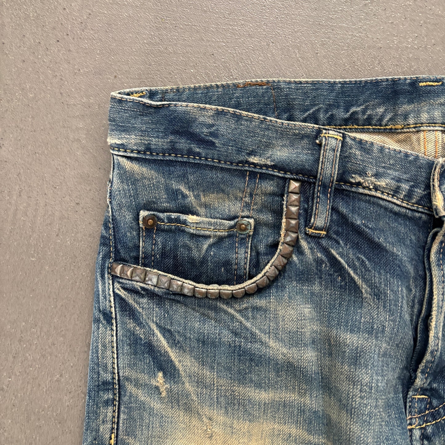 HYSTERIC GLAMOUR STUDDED DENIM #11 [W32]