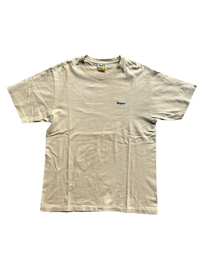 BAPE SMALL LOGO TEE CREME [L]