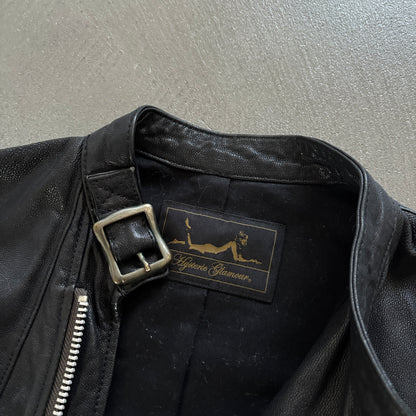 HYSTERIC GLAMOUR ZIP LEATHER JACKET [S]