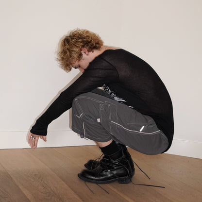 FW18 ANN DEMEULEMEESTER EMO TOP BLACK [M]