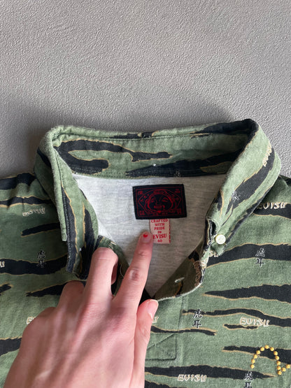 EVISU CAMO LONGSLEEVE POLO [L]