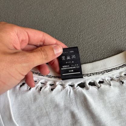 SS07 NUMBER (N)INE WOVEN TEE WHITE [M]