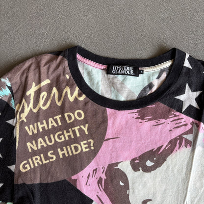 HYSTERIC GLAMOUR ALL OVER PRINT TEE [S]