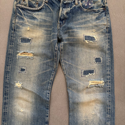 HYSTERIC GLAMOUR STUDDED SELVEDGE DENIM #28 [W32]