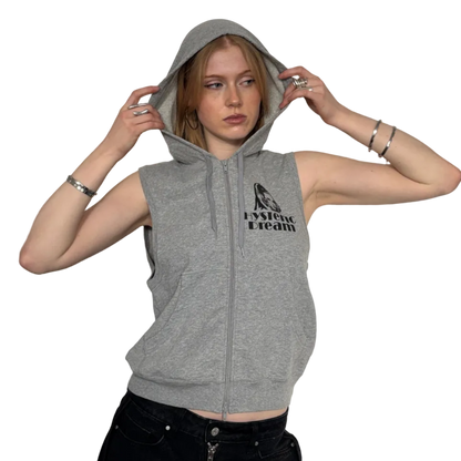 HYSTERIC GLAMOUR SLEEVELESS HOODIE GREY [S]