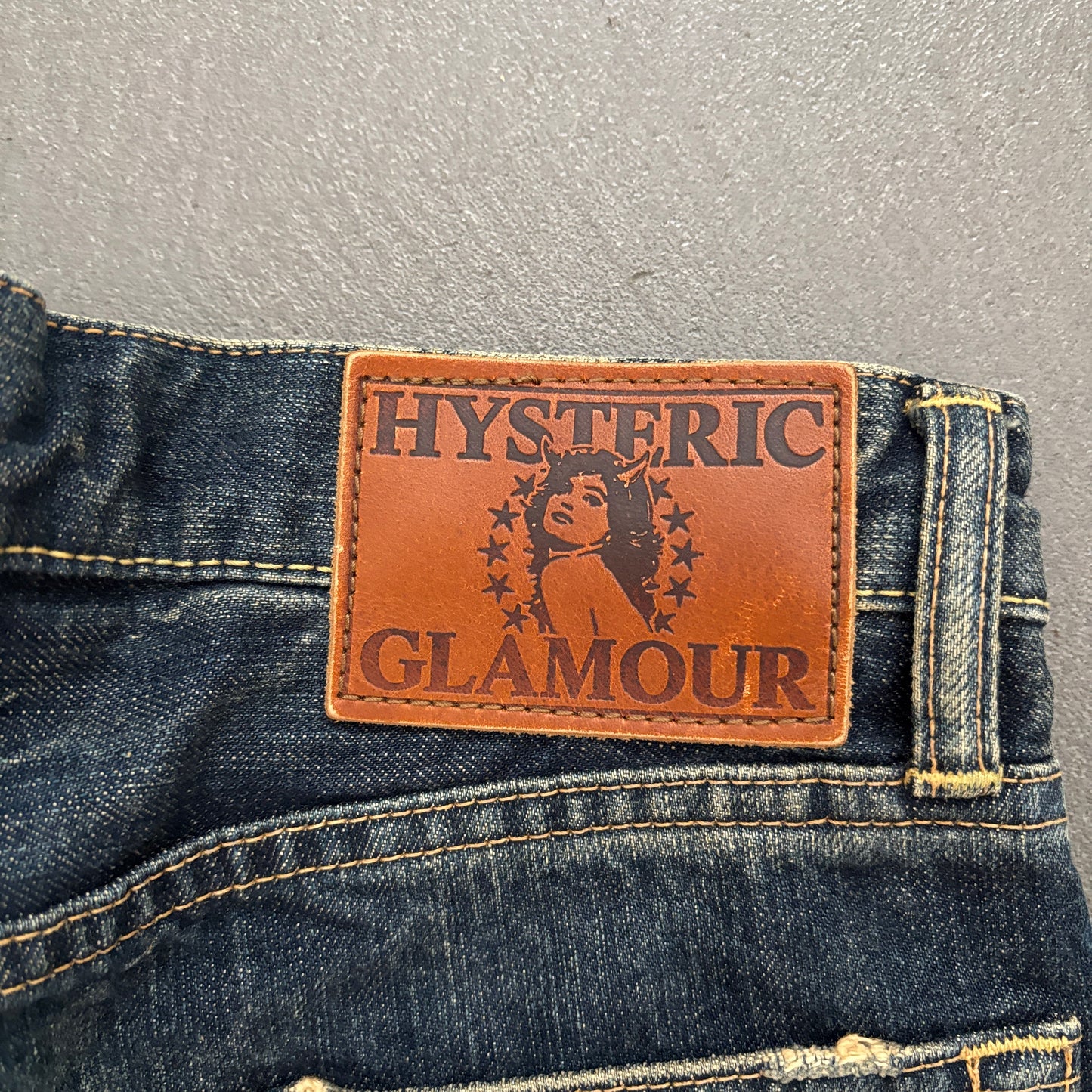 HYSTERIC GLAMOUR FADED STUDDED DENIM [W28]