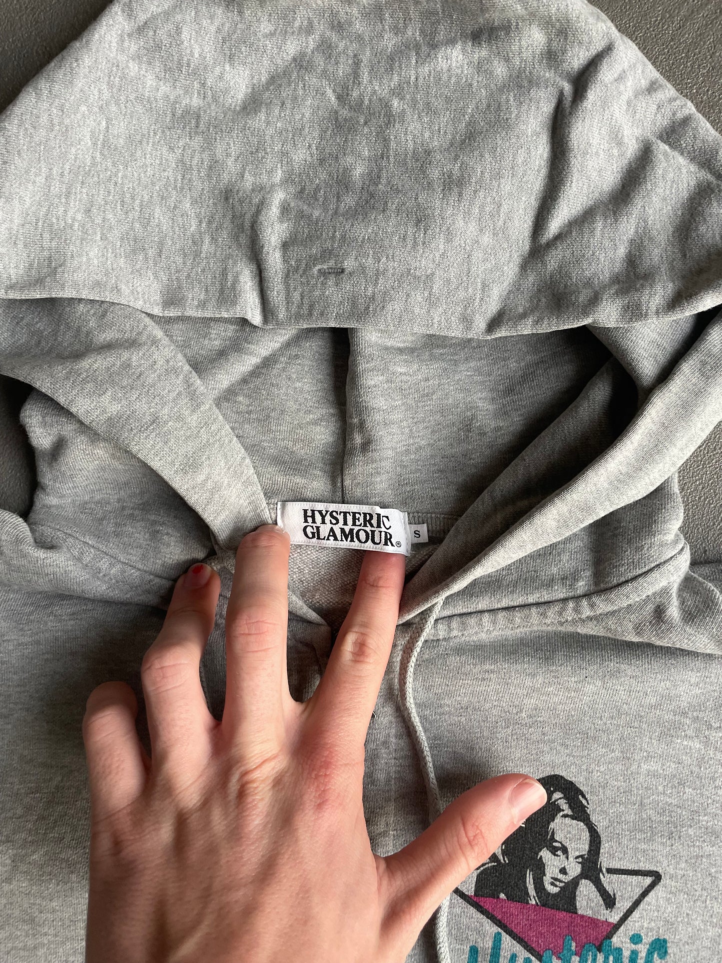 HYSTERIC GLAMOUR ZIP-UP GREY [S]