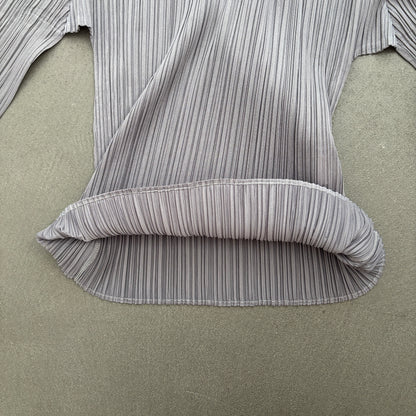 ISSEY MIYAKE PLEATS PLEASE TOP SILVER [M]